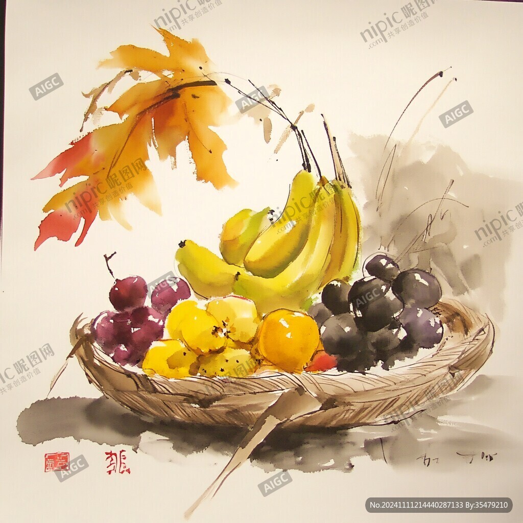 水果艺术画