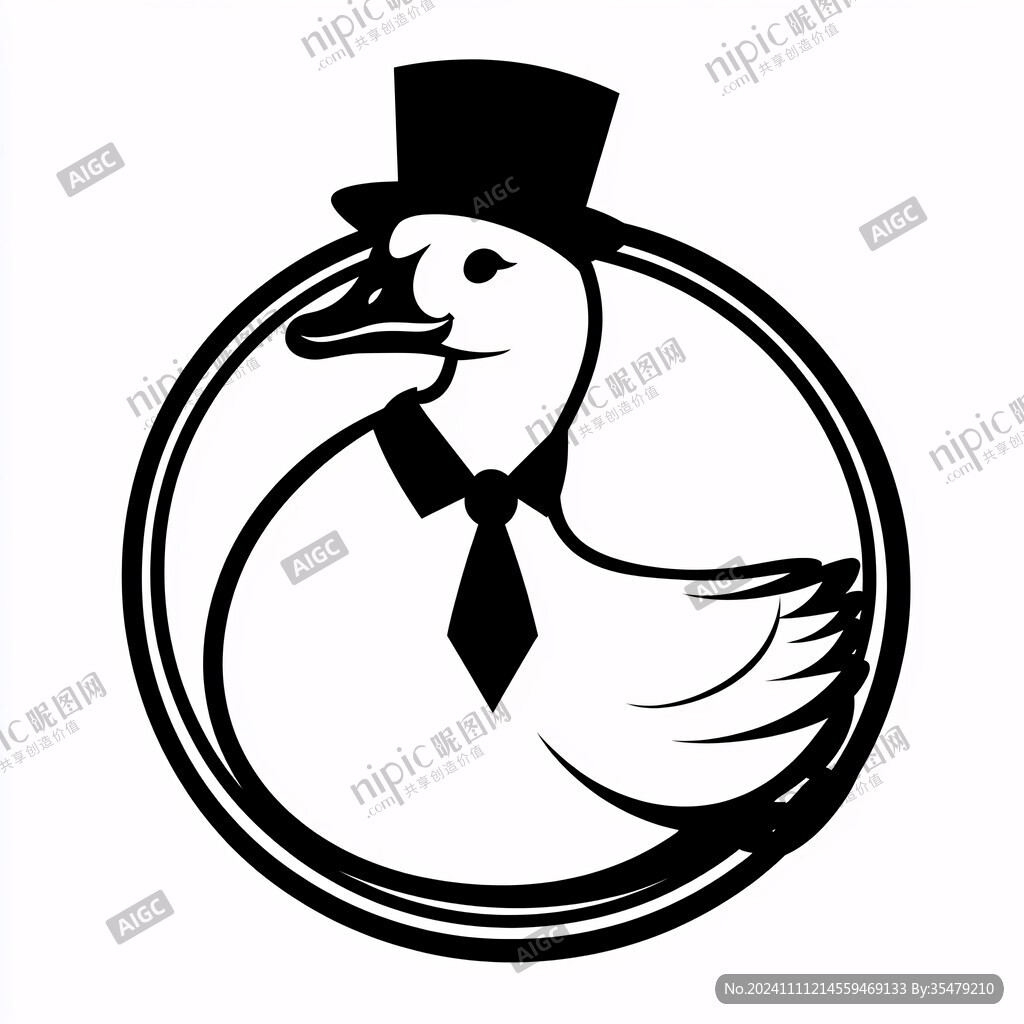 绅士鸭子logo