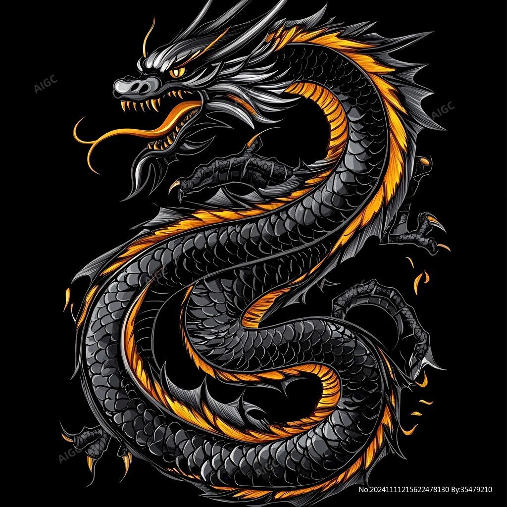 霸气龙图案