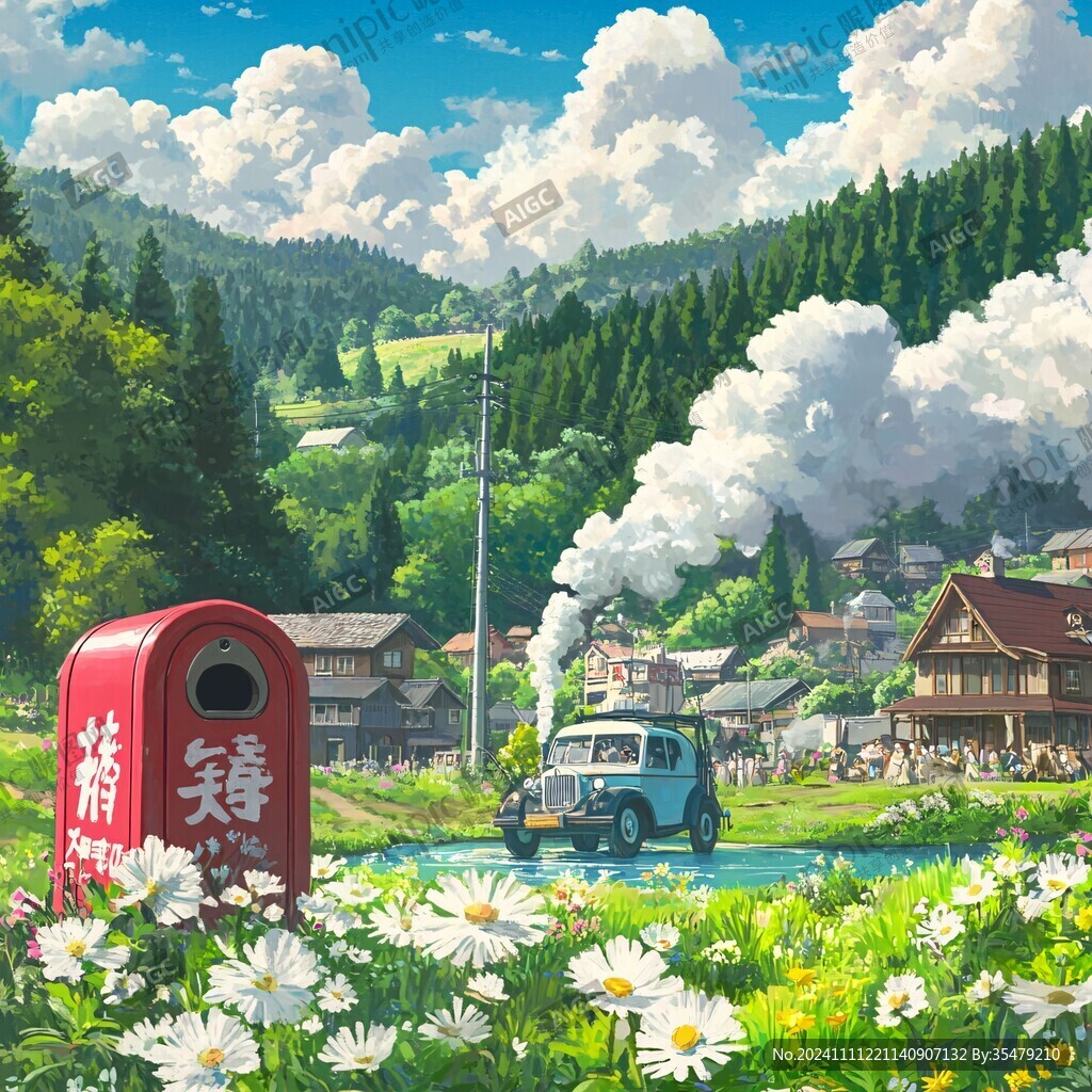 新海诚动漫风装饰画
