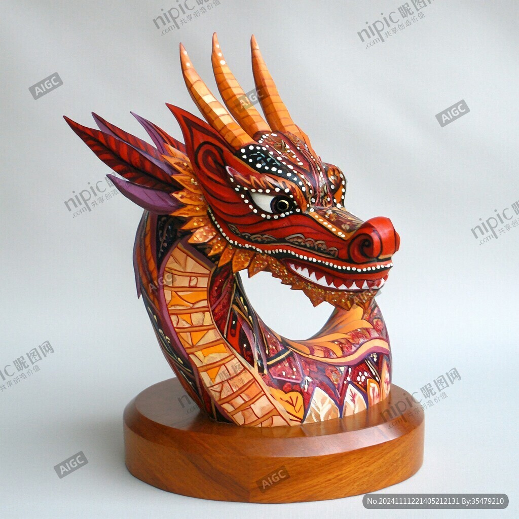彩瓷龙