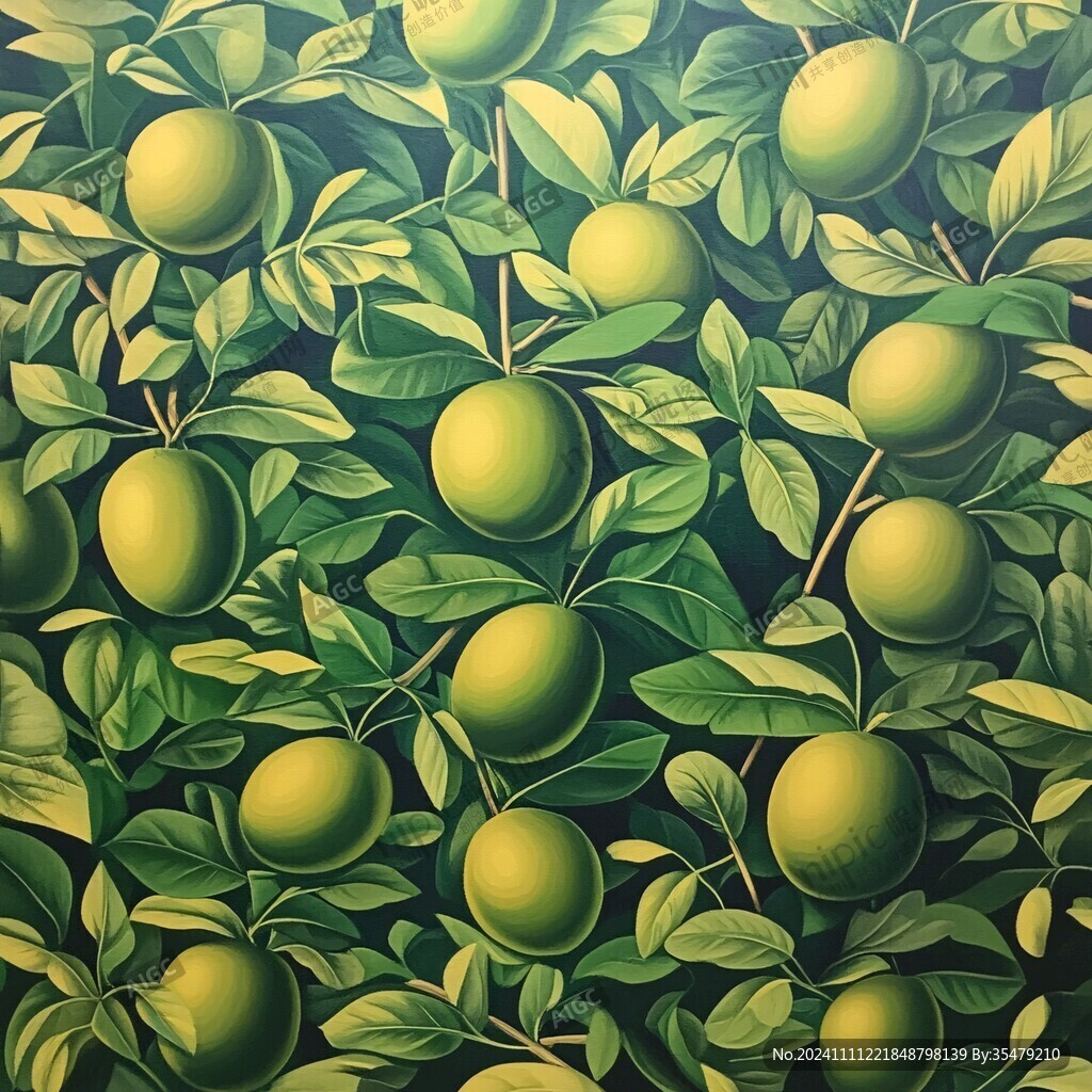 绿提子壁画