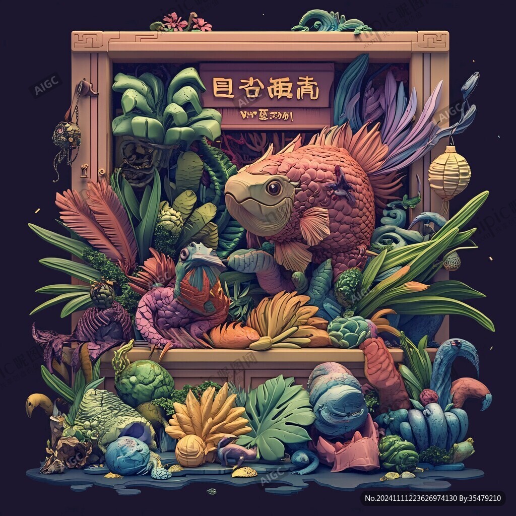 3d立体插画风格