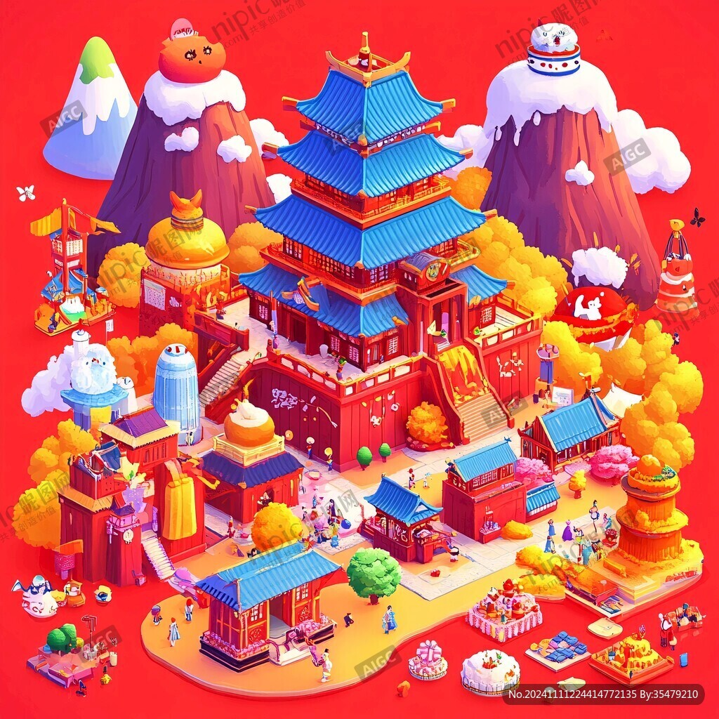 中国城市系列插画设计