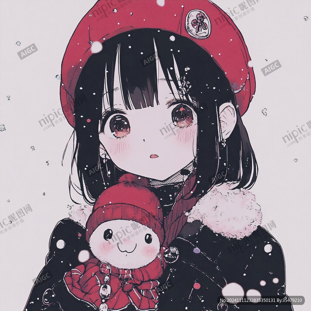 插画少女头像