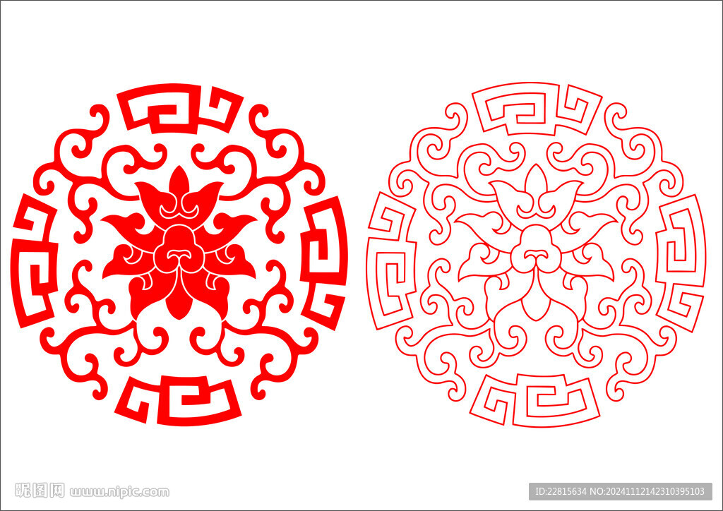 矢量回字纹