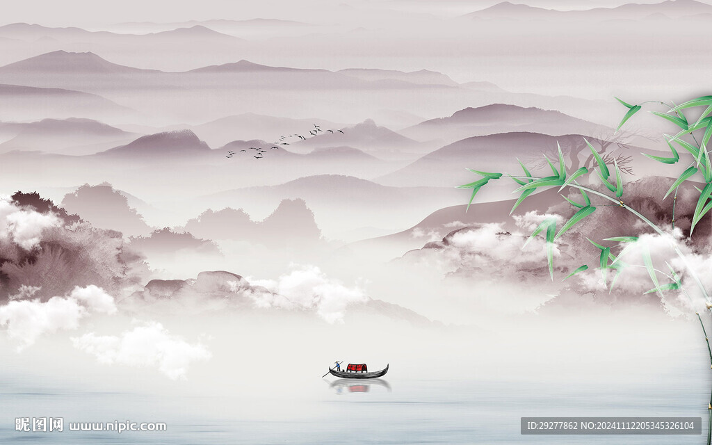 最新 中式高档山水 TIF分层