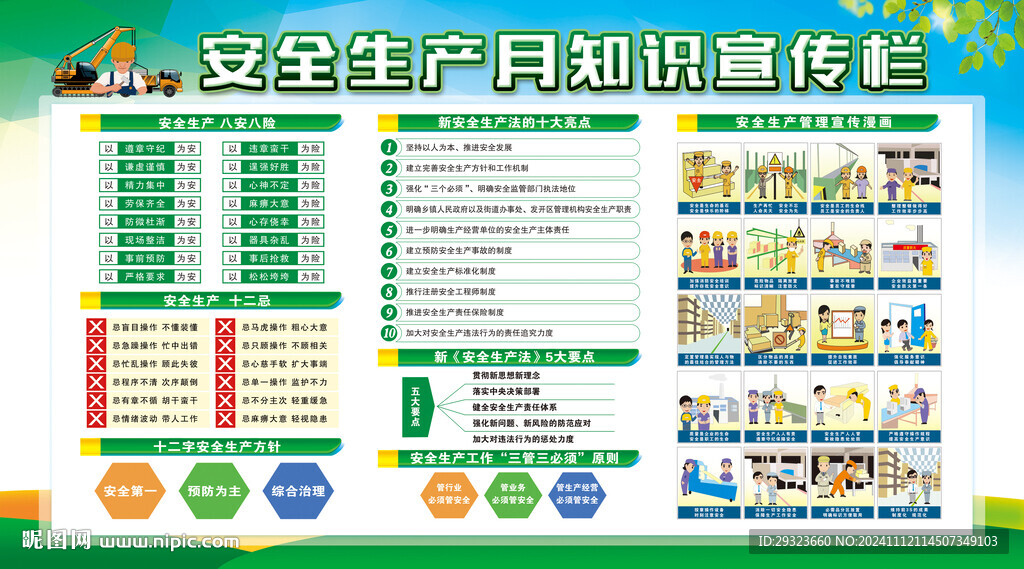 安全生产月展板