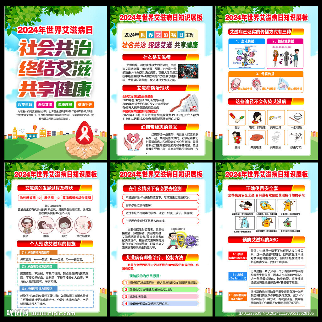 2024艾滋病海报