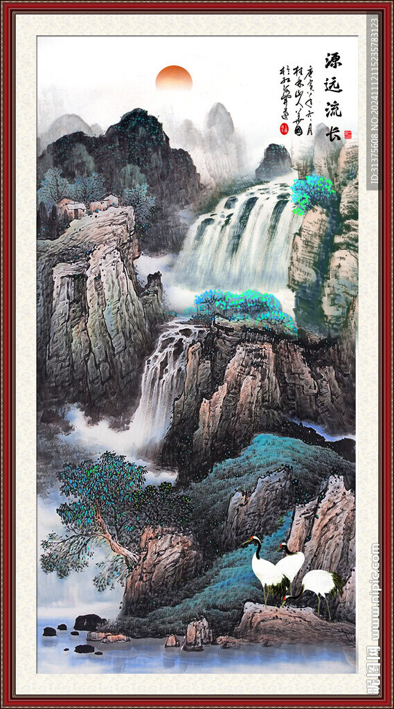 玄关山水画