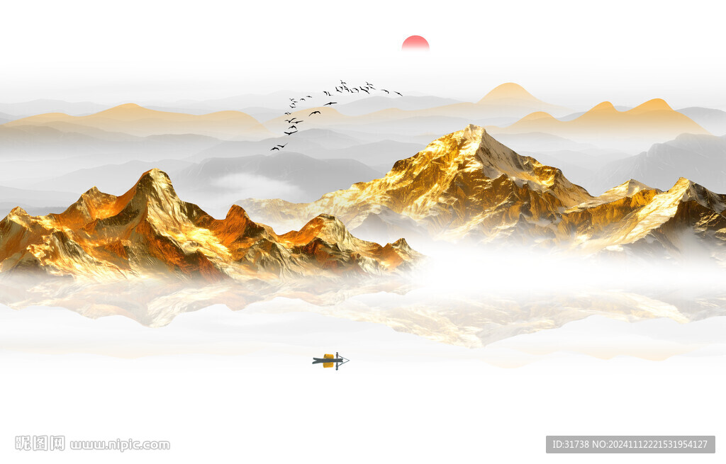 新中式山水画