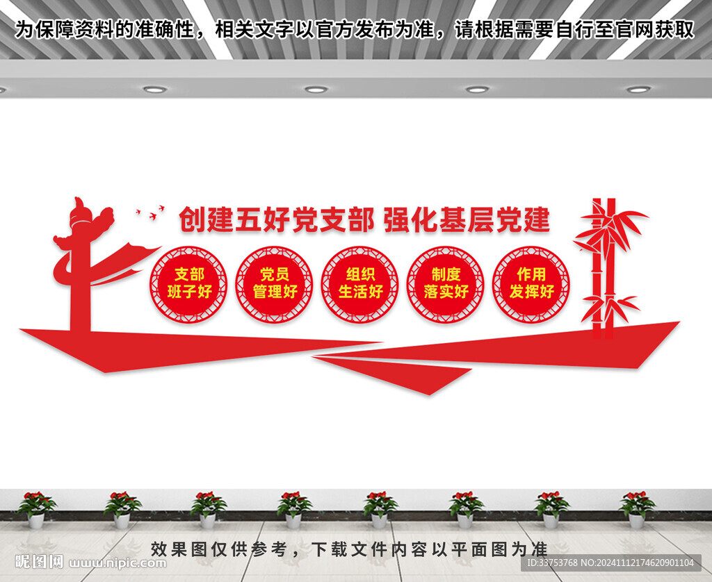 五好党支部文化墙