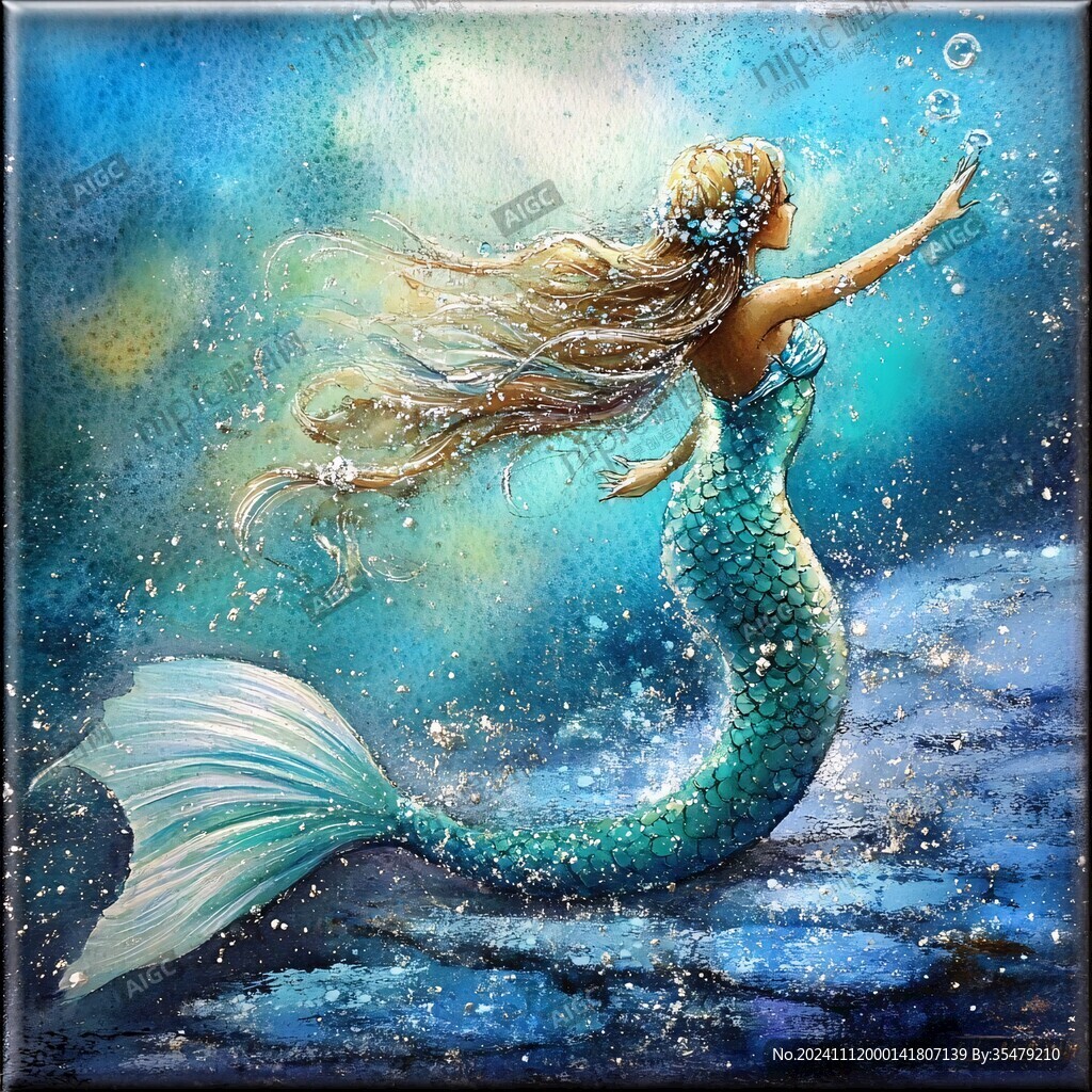 梦幻美人鱼插画