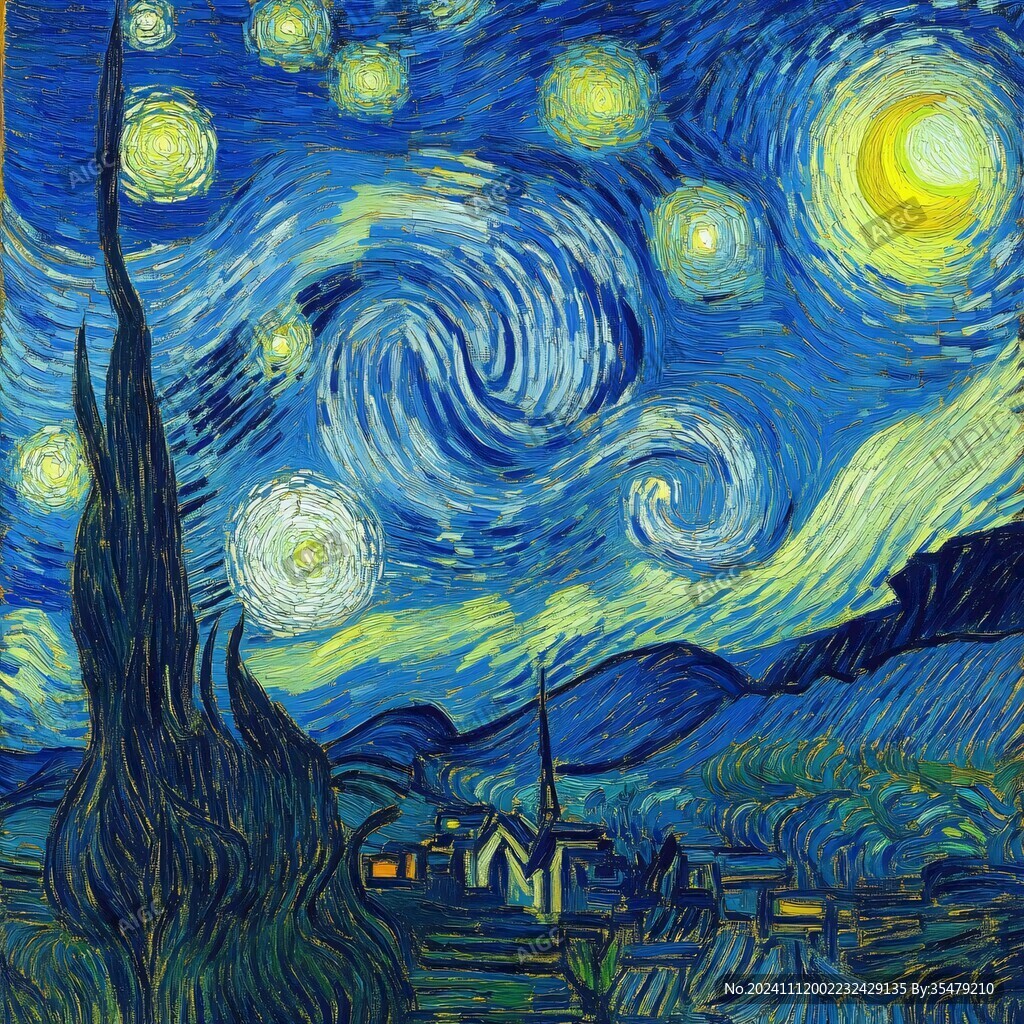 梵高星空画风