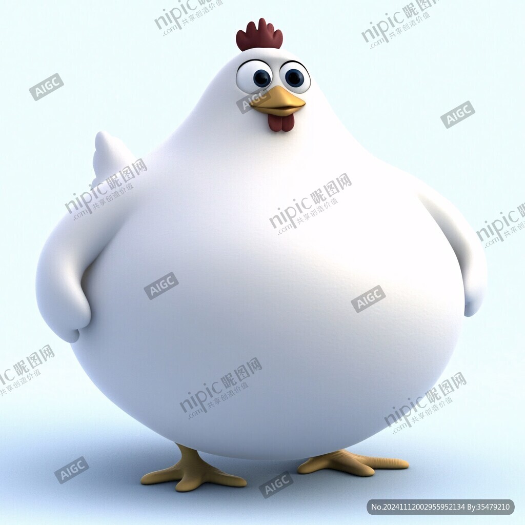 白鸡卡通代言人