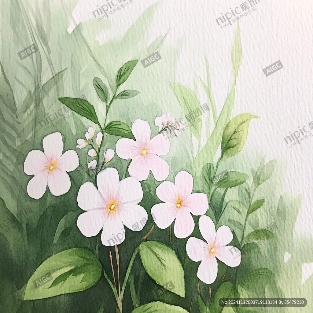 醡浆草插画