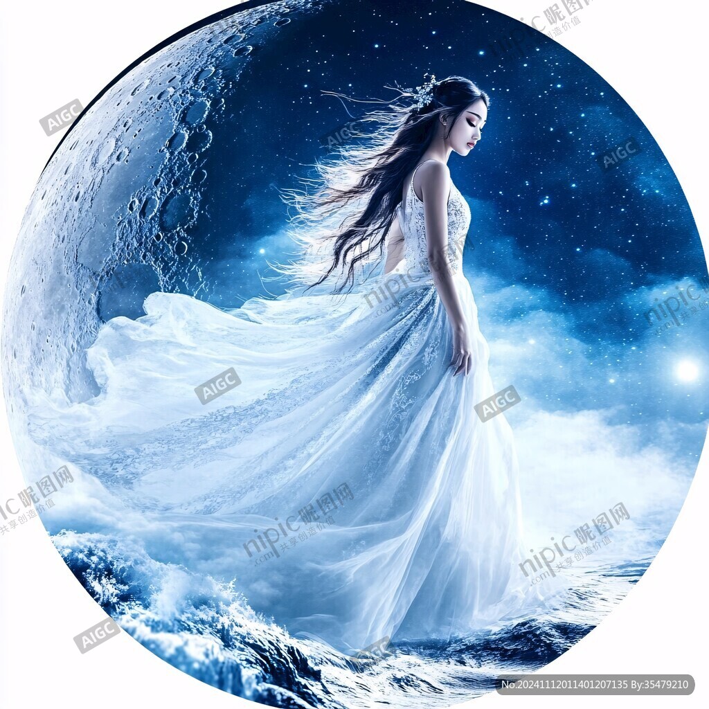 蓝月夜梦幻唯美奇幻