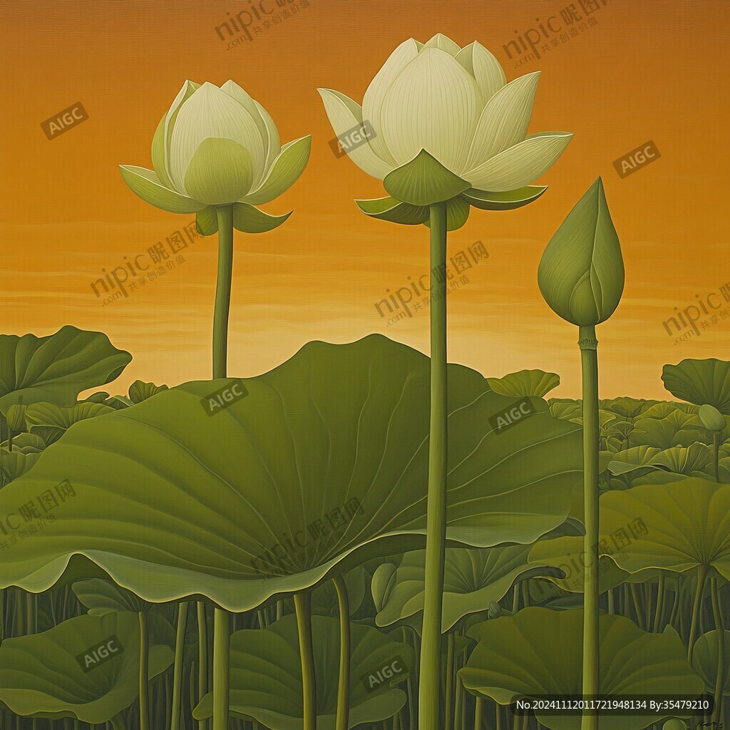 3d荷花背景