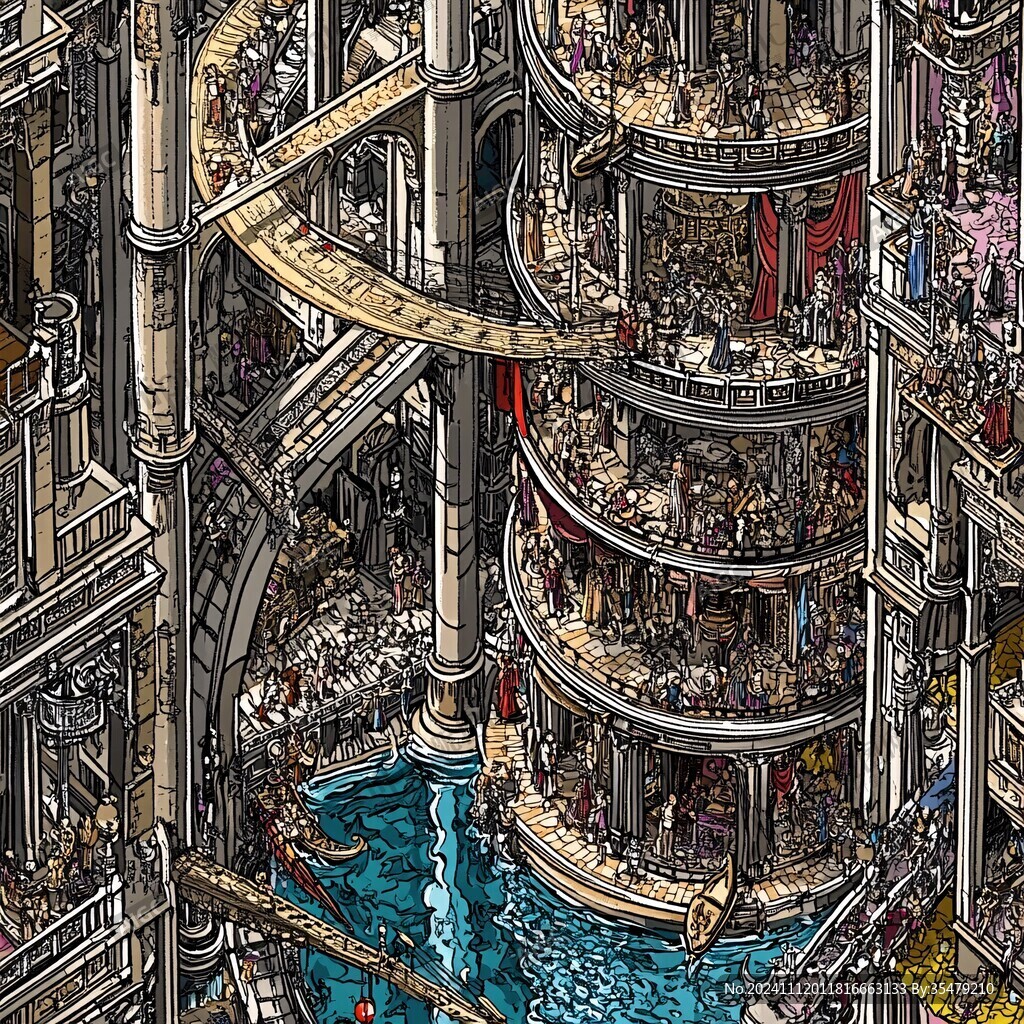 德基世界贸易中心插画