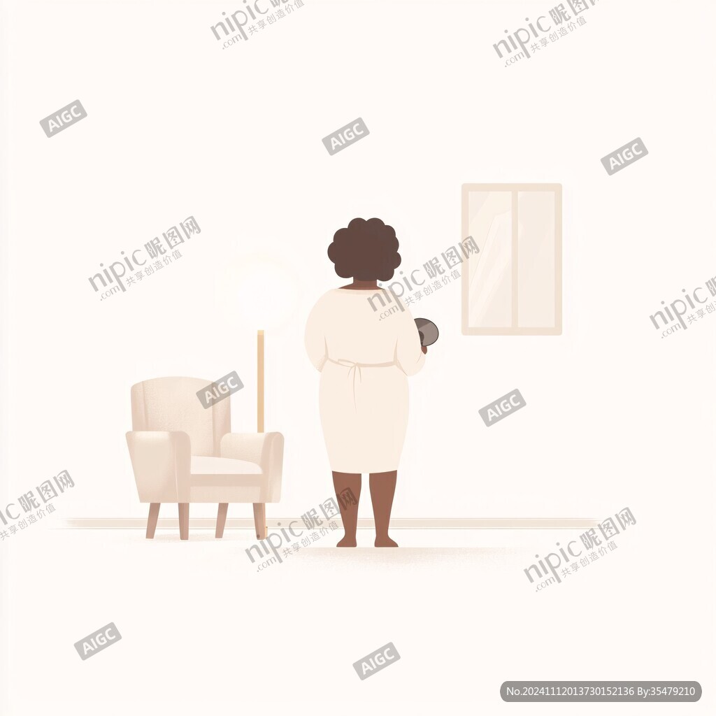 慵懒风简约插画