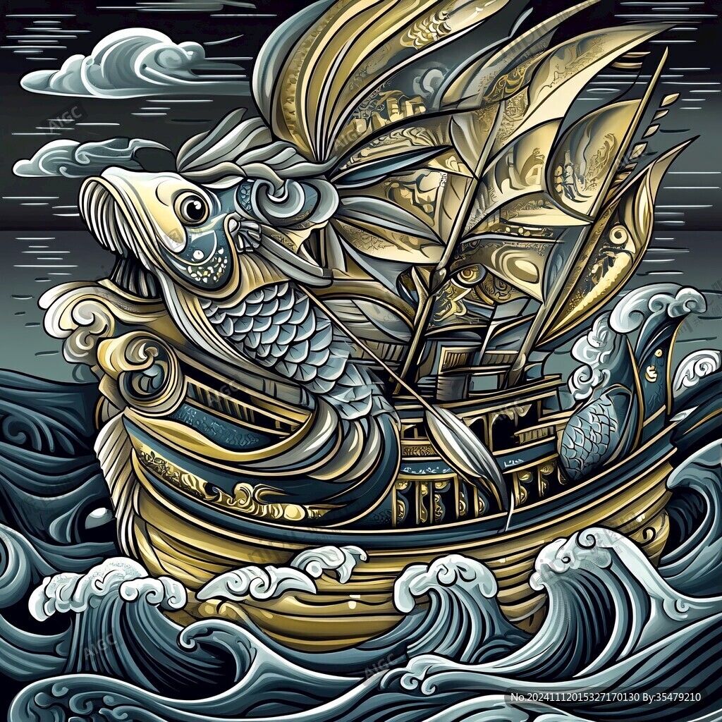 金船海浪财宝船