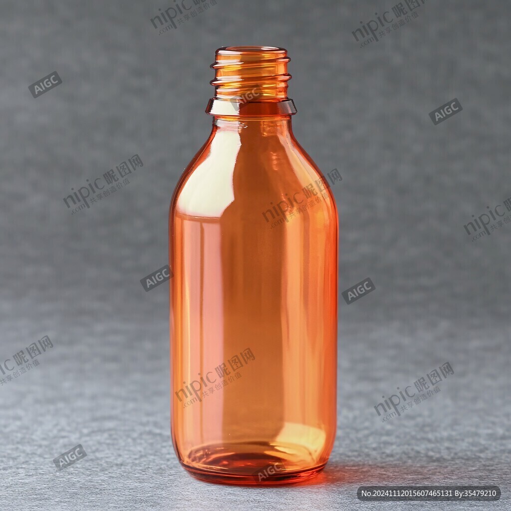 透明茶色瓶
