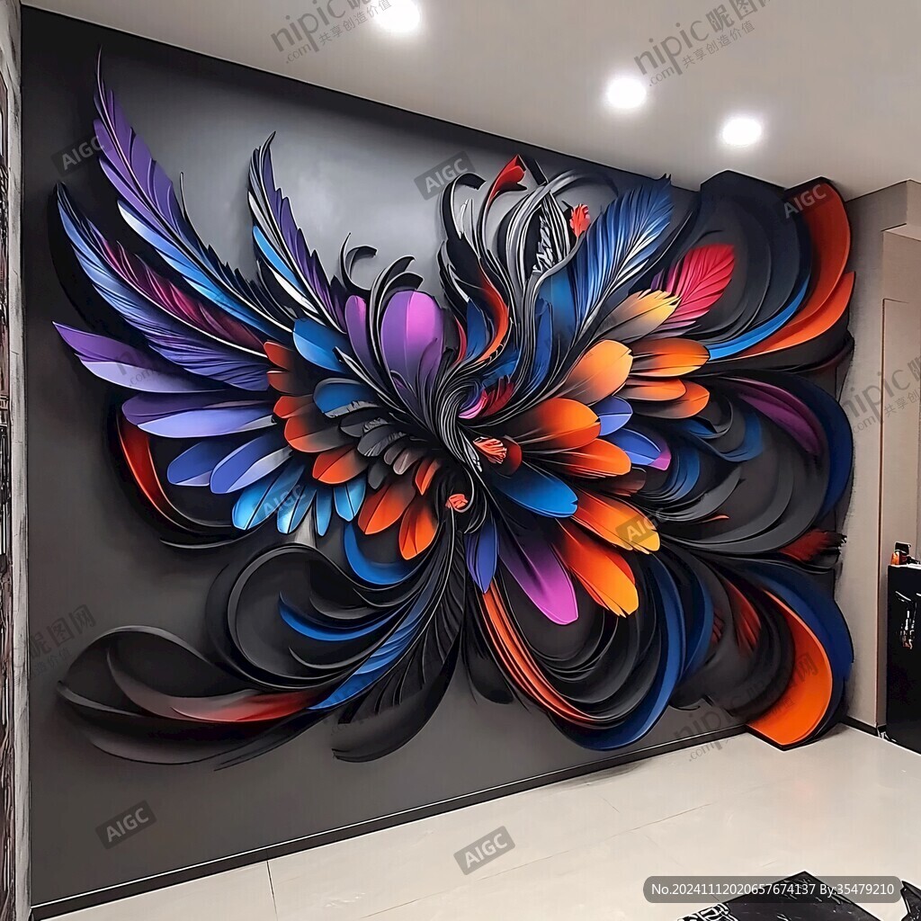3d装饰画墙纸