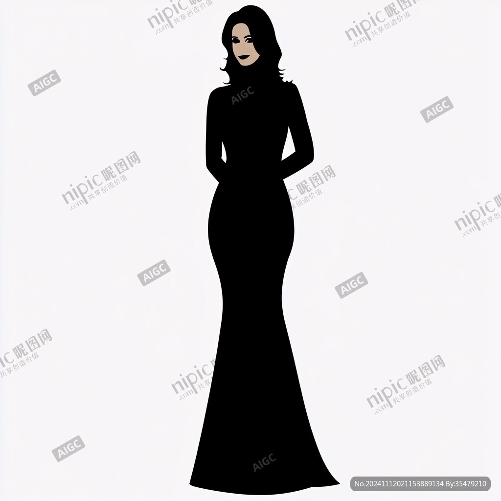 晚礼服插画
