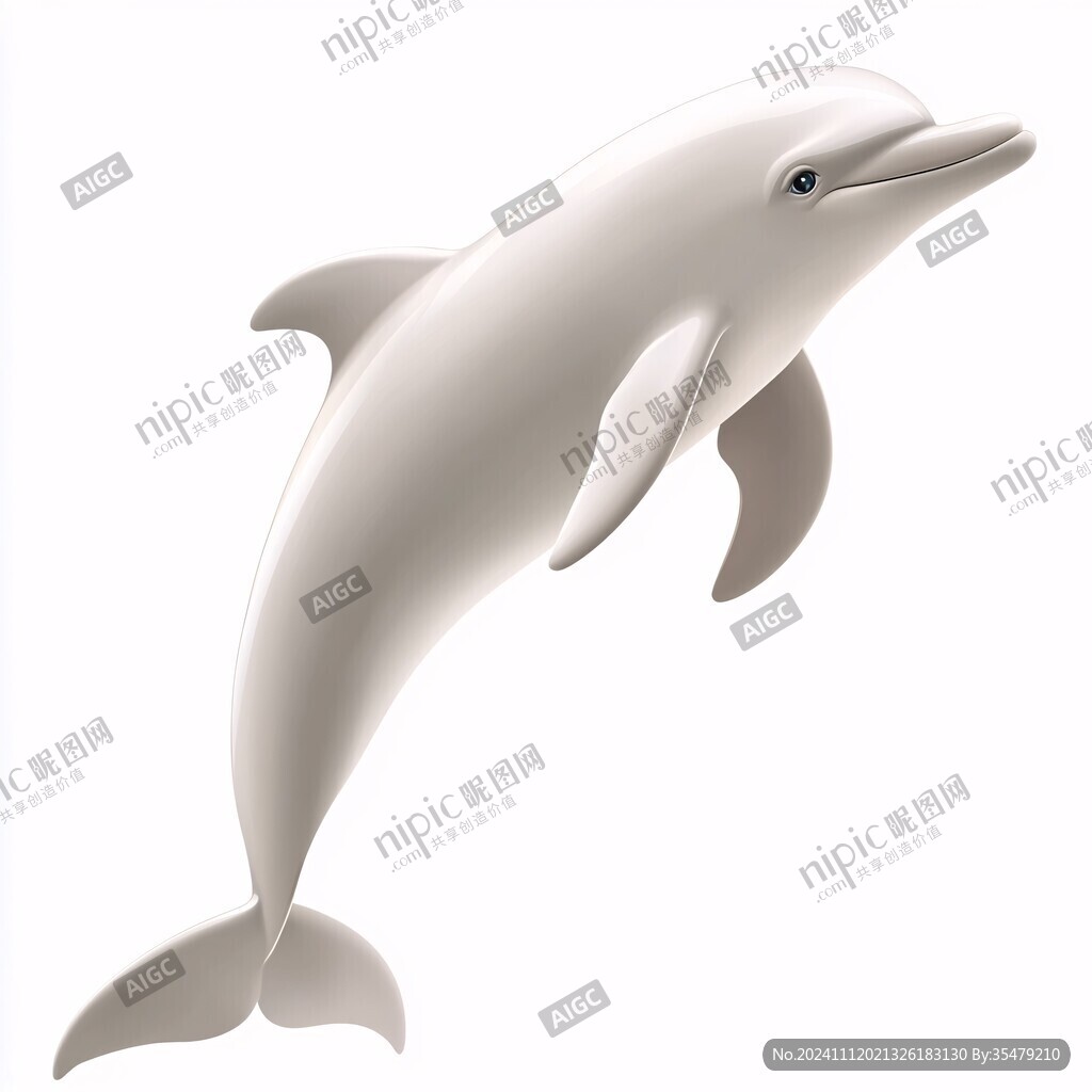 海豚白模