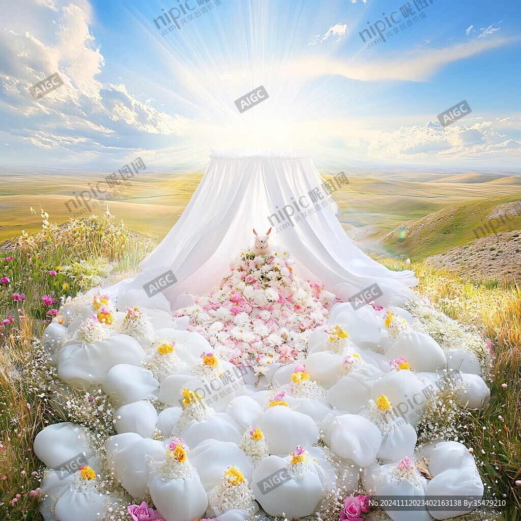 白玫瑰婚礼婚庆背景