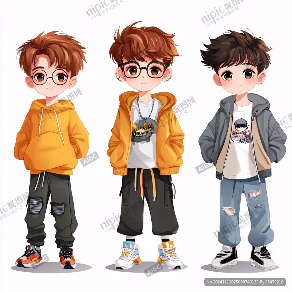 q版青年少年男生