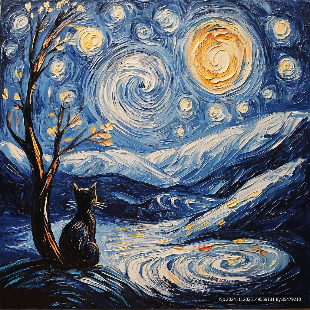梵高星空画风