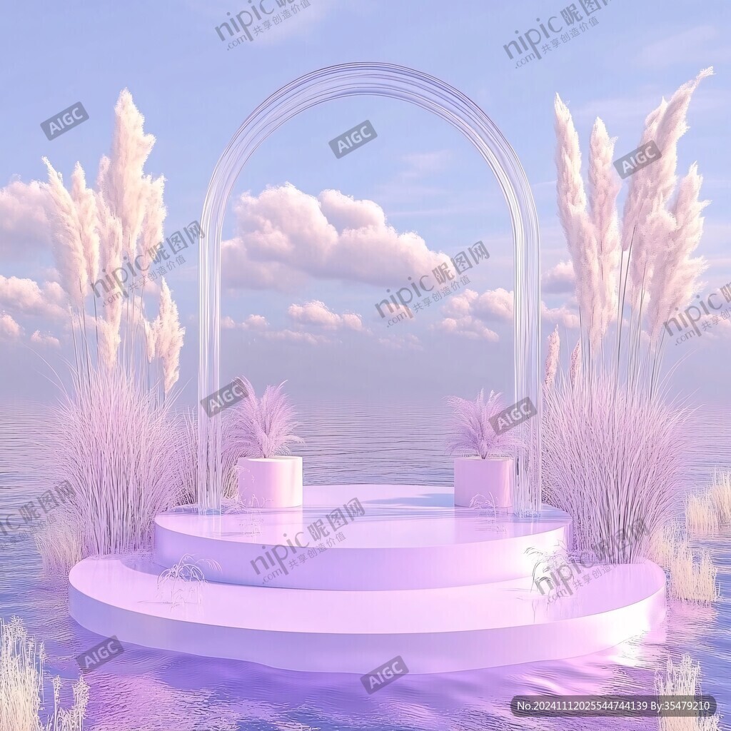 粉色芦苇迎宾区
