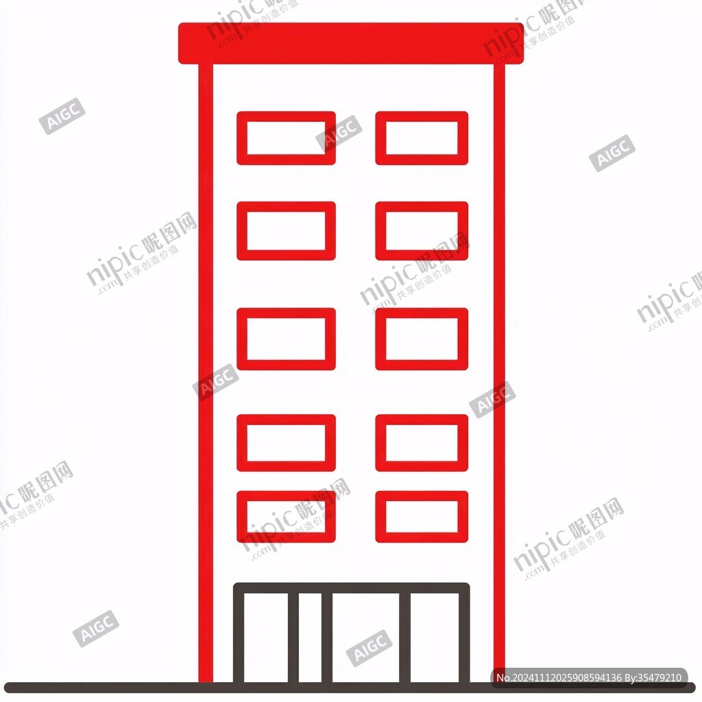 楼房简笔画