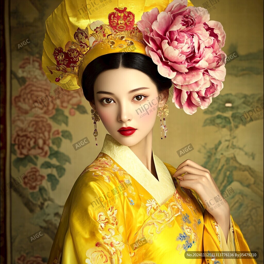古典美女蜡像