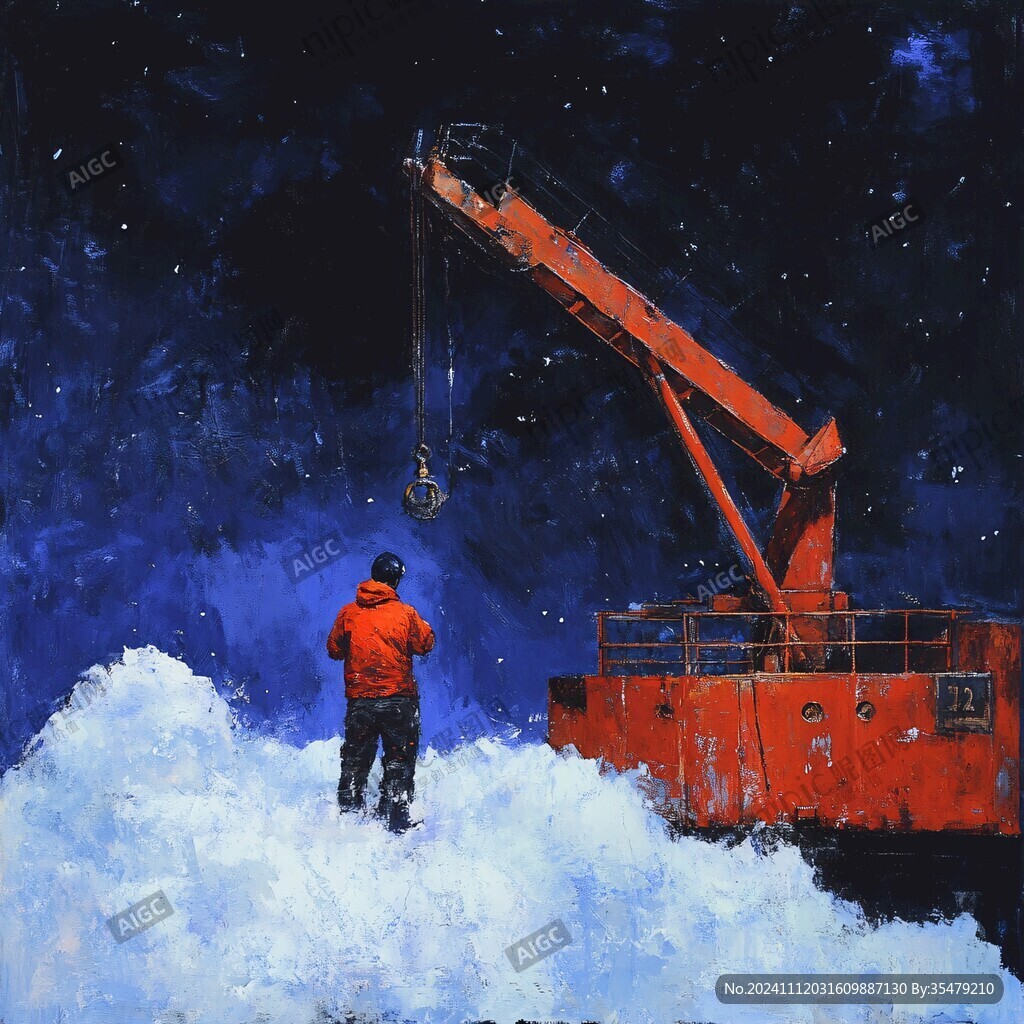 雪夜泊船
