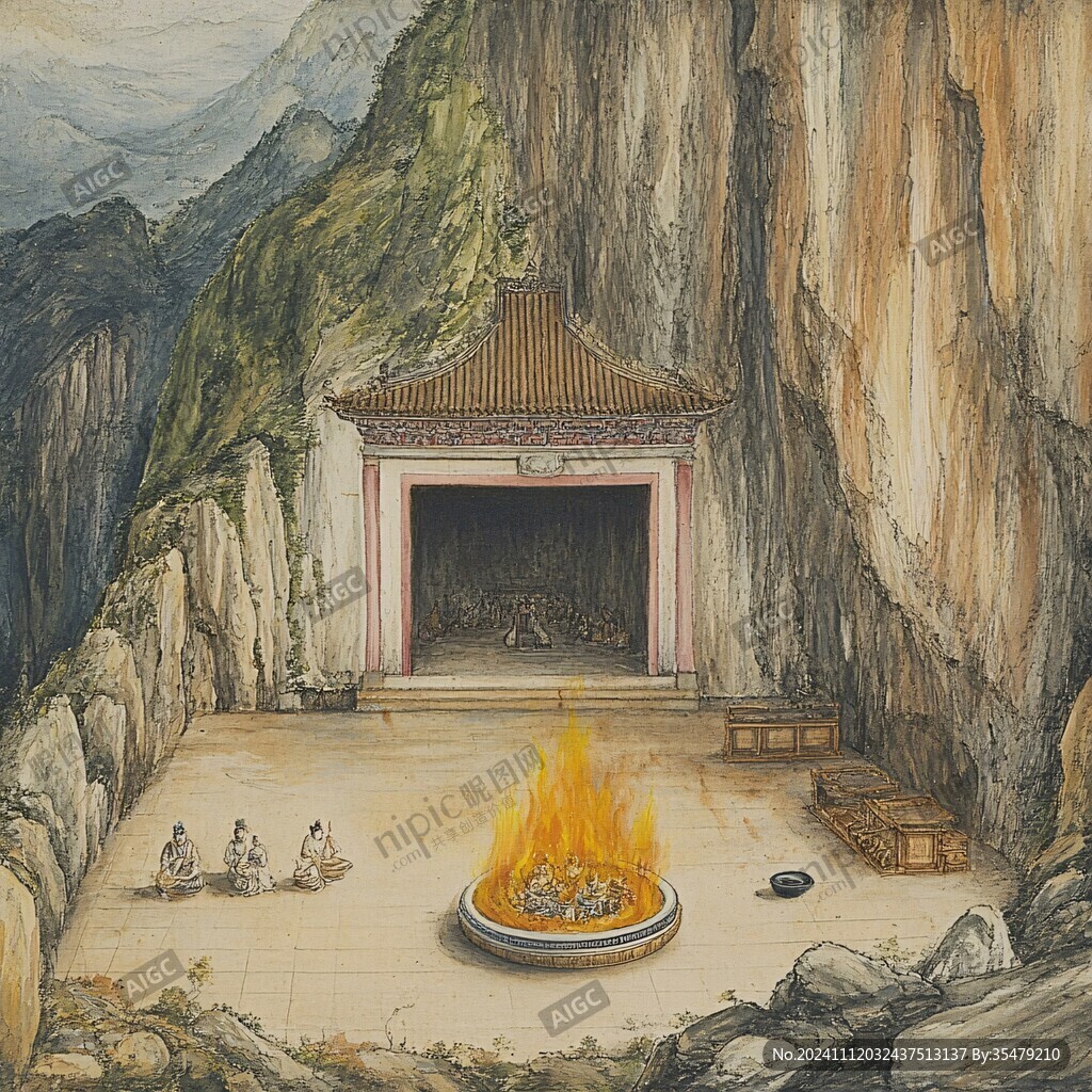 古人开山场景
