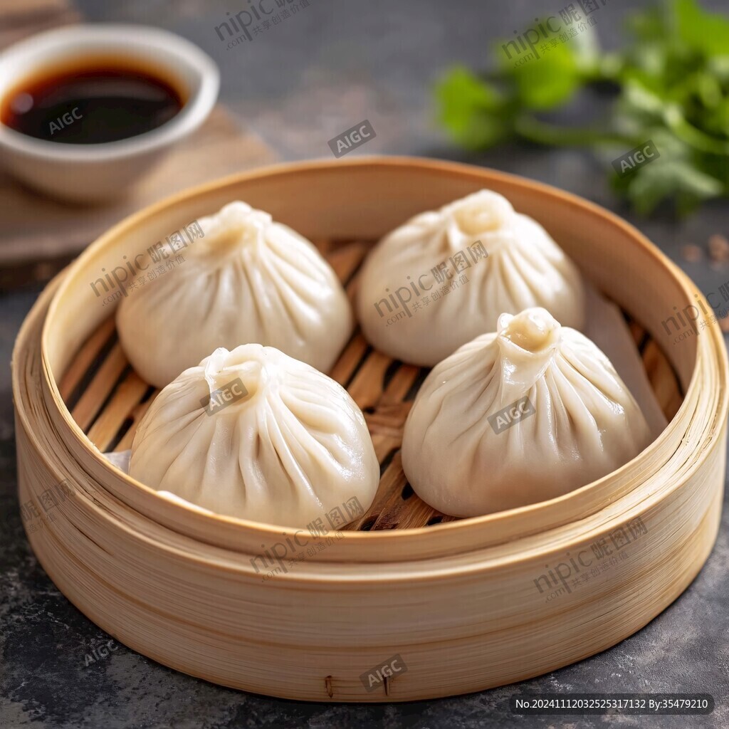 肉包子小笼包蒸笼汤包