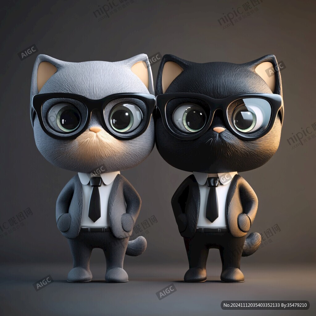 3d卡通猫咪