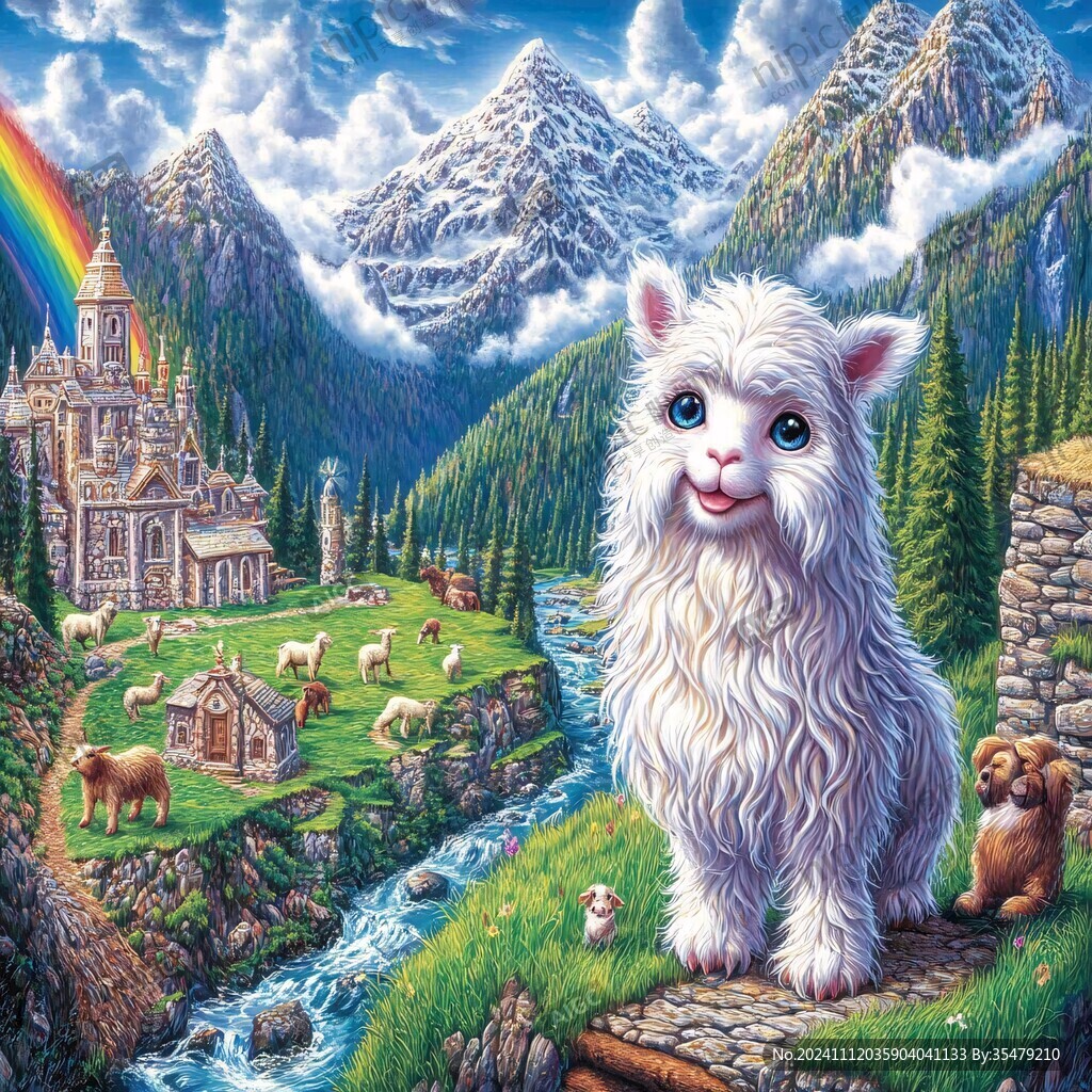 阿尔巴斯羊插画