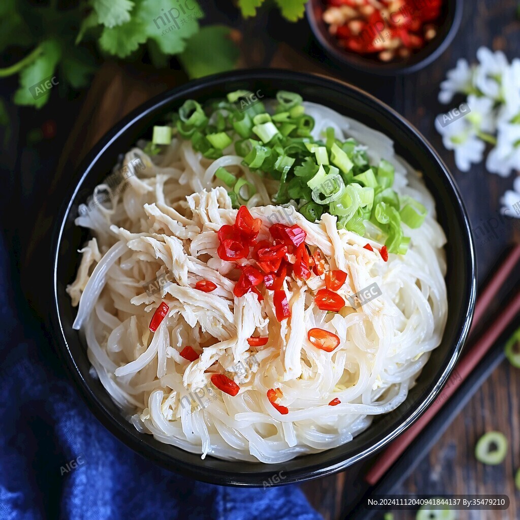葱花辣椒末拌粉快餐