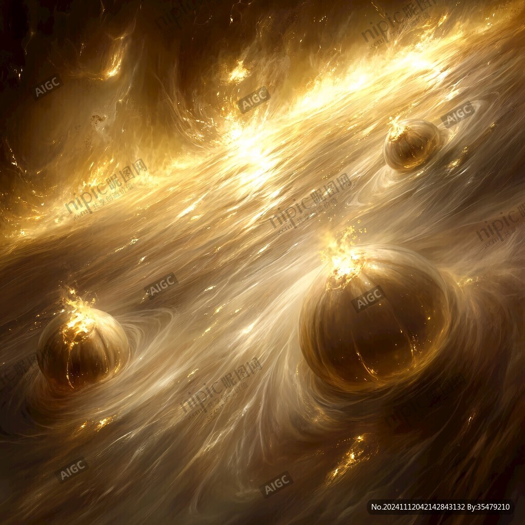 金色未来科技梦幻星空