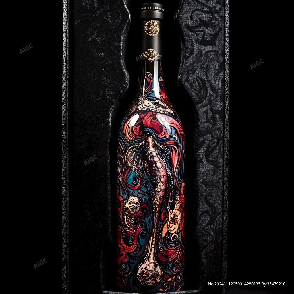 酒瓶龙纹