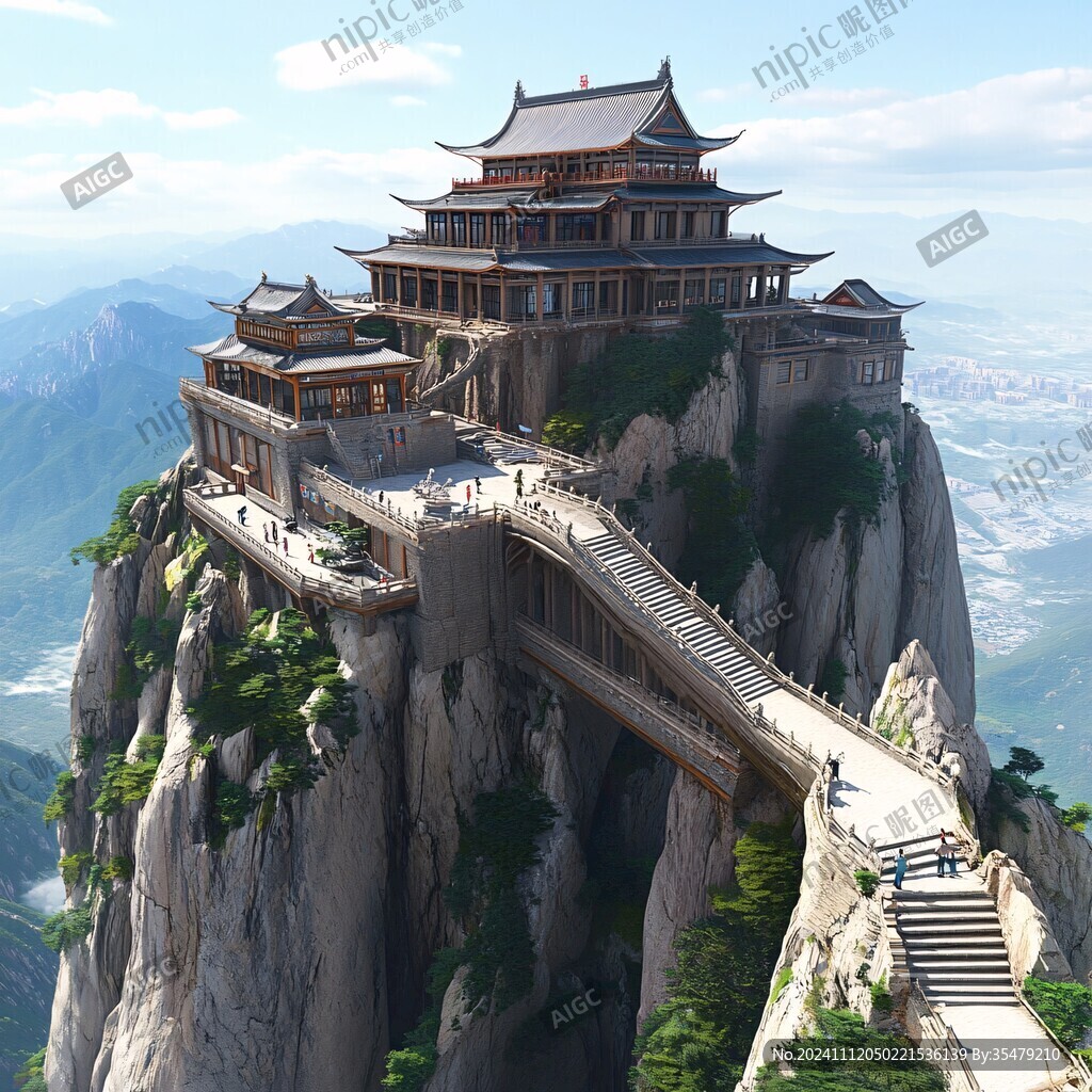 山顶寺院建筑