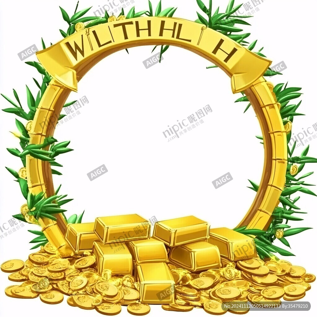 金色钱币金钱多多