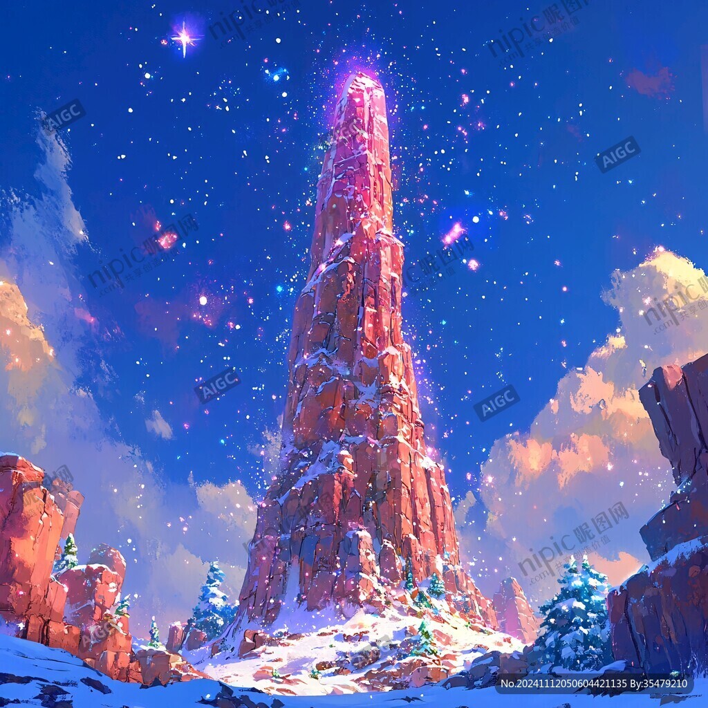雪山原画
