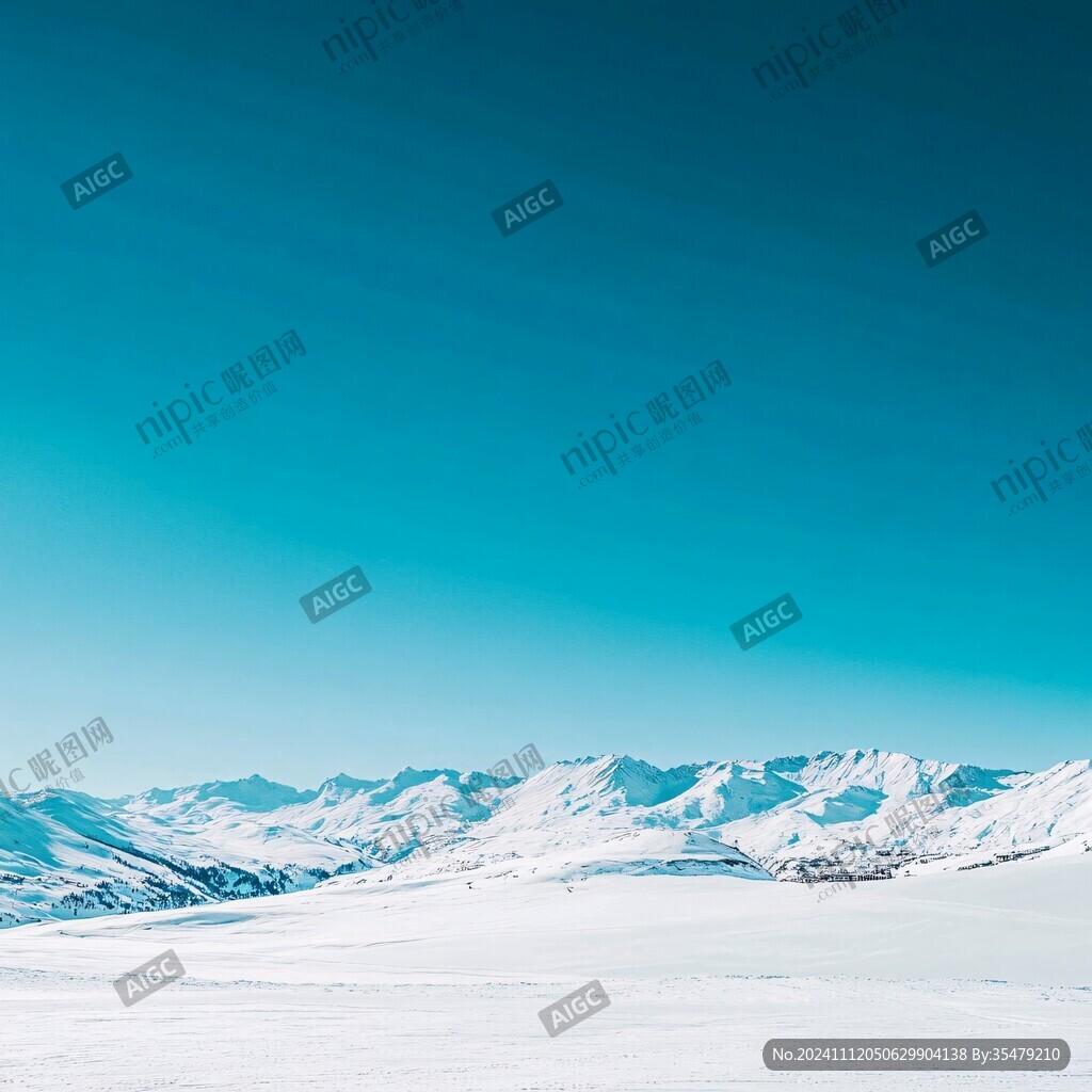 纯净高原雪域自然风光