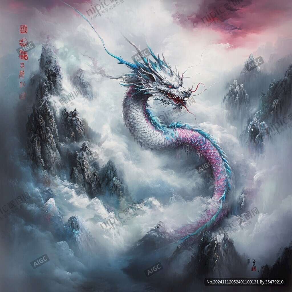 高清唯美双龙戏珠
