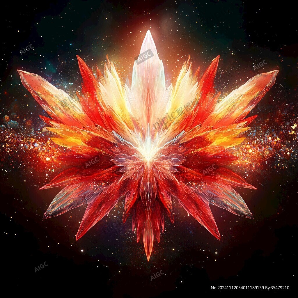 绚丽星空花朵