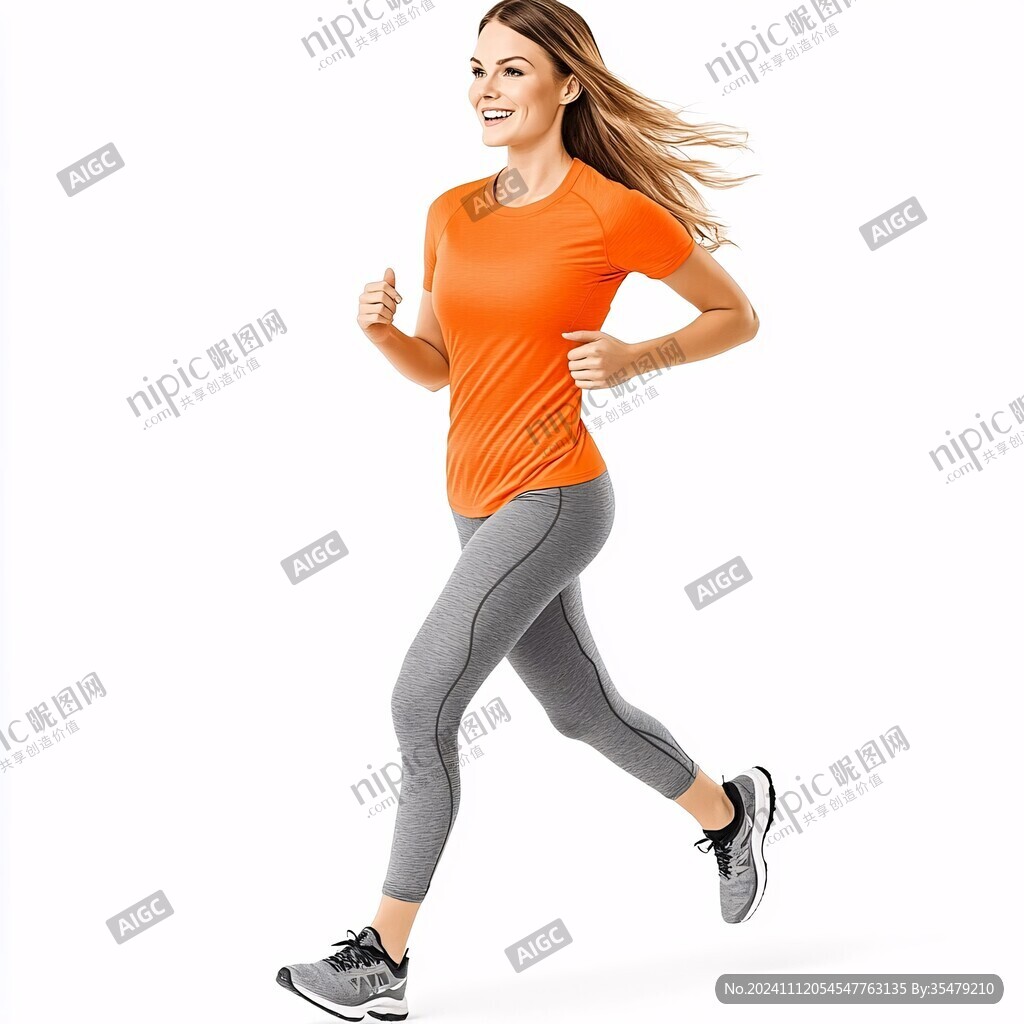 美女奔跑背影